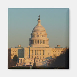 Huvudstad vid jul Washington DC Helgdag Magnet