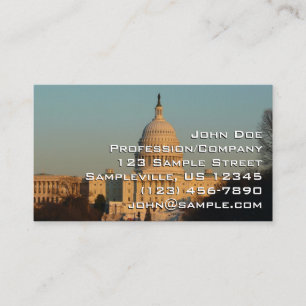 Huvudstad vid jul Washington DC Helgdag Visitkort