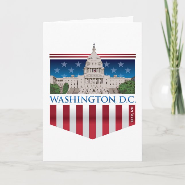Huvudstadbyggnad - Washington DC Kort (Framsida)