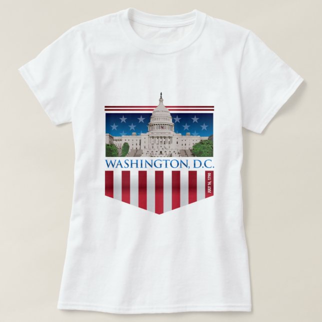 Huvudstadbyggnad - Washington DC Tee (Design framsida)