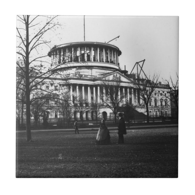 Huvudstadbyggnaden i Washington D.C. Kakelplatta (Framsidan)