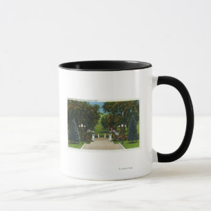 Huvudstaden kliver beskådar av delstatsparken mugg