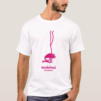 Huvudståenden poserar tee