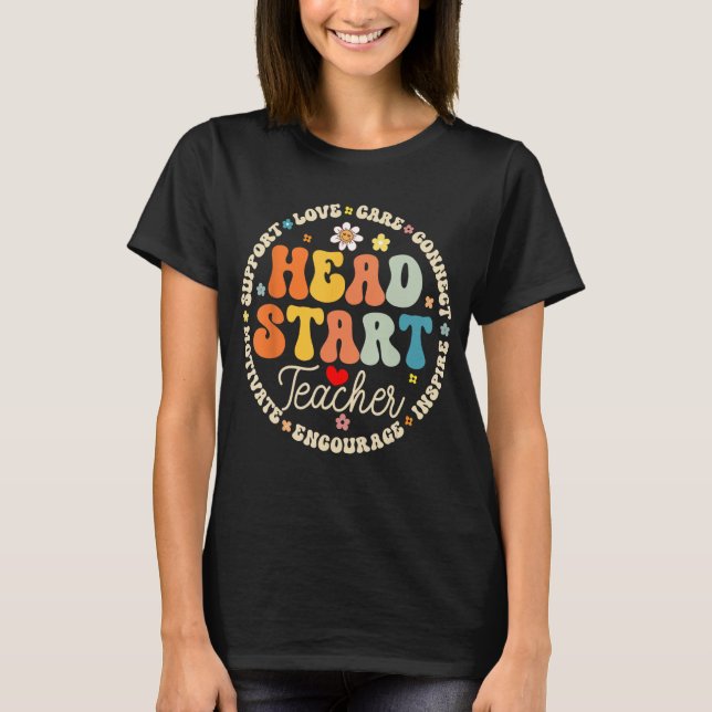 Huvudstartstöd för Lärare i hemskolan T Shirt (Framsida)