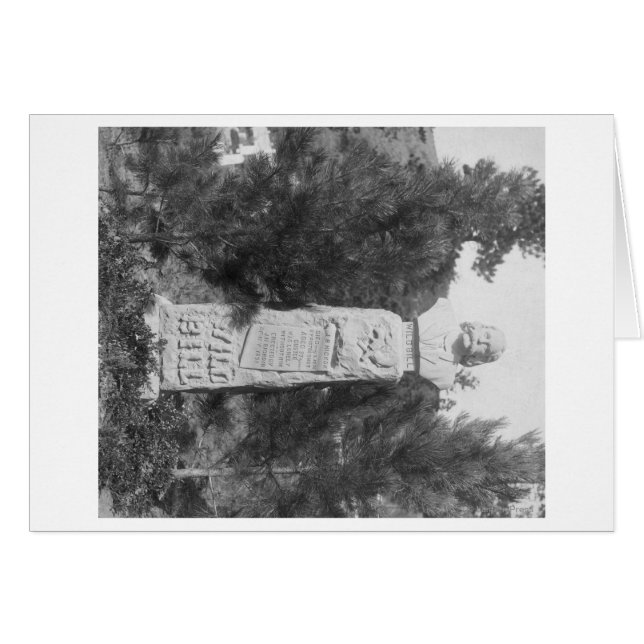 Huvudsten i Vild Bill Hickock Grave Photograp Hälsningskort (Framsidan Horizontal)