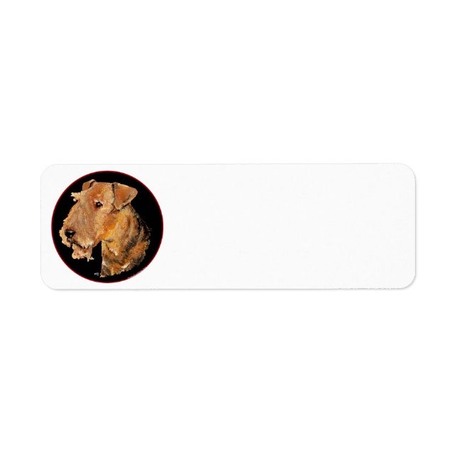 Huvudstudie om svart returadress etikett (Framsidan)