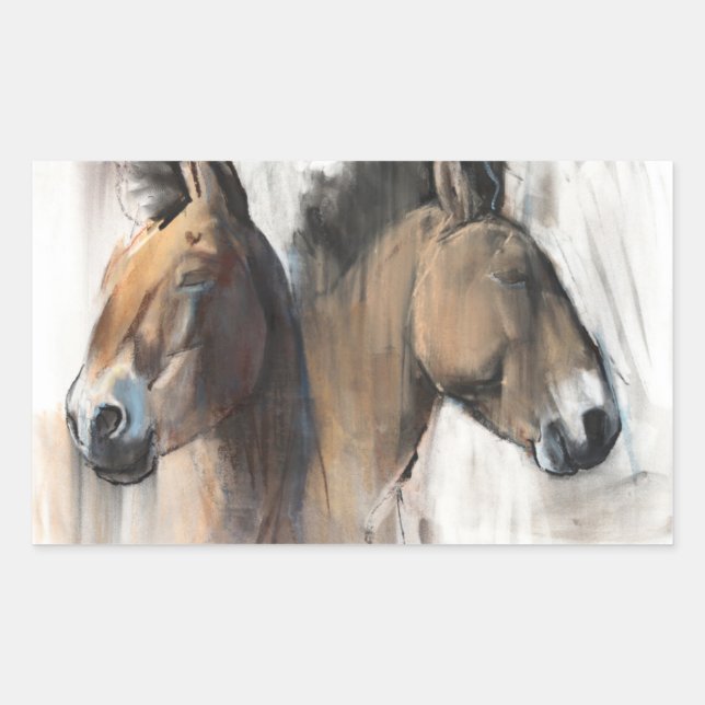 Huvudstudie Rektangulärt Klistermärke (Framsida)