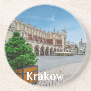 Huvudtorget i den gamla staden Krakow i Polen Underlägg