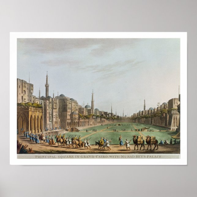 Huvudtorget i Grand Kairo, med Murad Beys Poster (Framsidan)