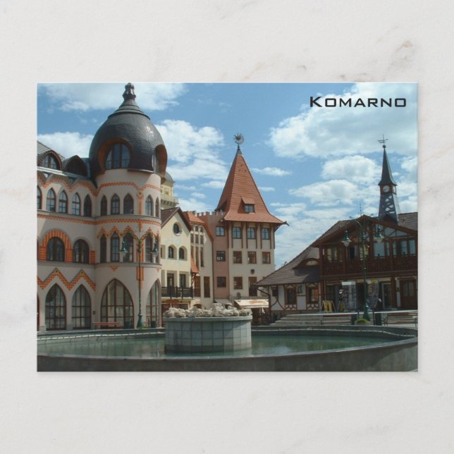 Huvudtorget - Komarno Vykort (Framsida)