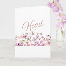 Huvudträdgårdsmästare Blommig morsdags- och födels
