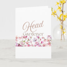 Huvudträdgårdsmästare Blommig Morsdags- och födels
