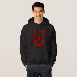 Huvudtröja för röd logotyp hoodie