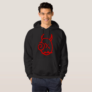 Huvudtröja för röd logotyp hoodie