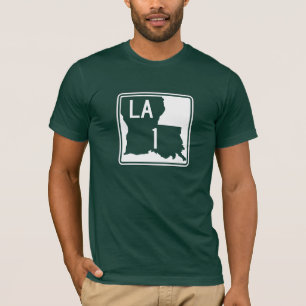 Huvudväg 1, Louisiana, USA Tee Shirt