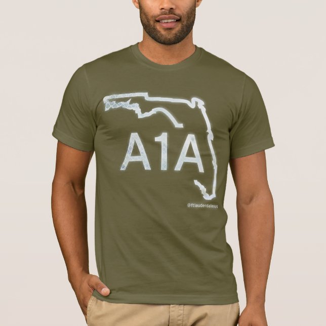 Huvudväg för A1A Caostal T Shirt (Framsida)
