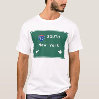 Huvudväg för empire state NY för I-95 Interstate T-shirt