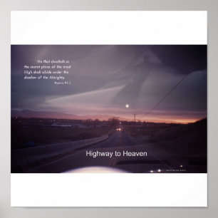 Huvudväg för Psalm 91 till himmel Poster