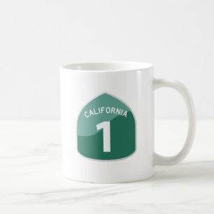 Huvudväg för Stillahavskusten för Kalifornien Kaffemugg