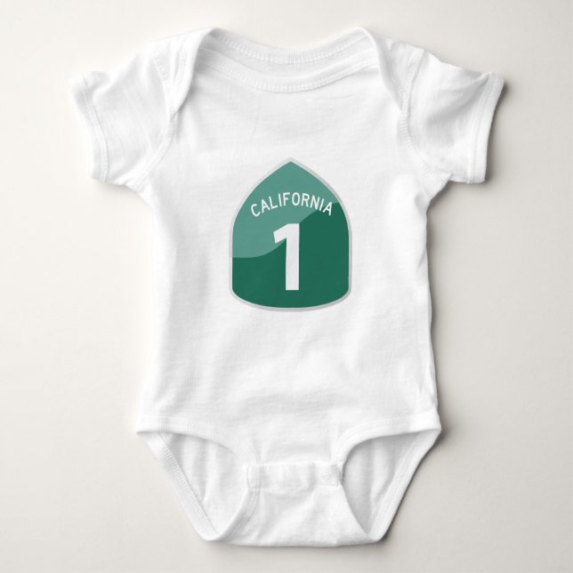 Huvudväg för Stillahavskusten för Kalifornien T-shirt (Framsida)