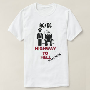 Huvudväg för Texas AC-DC till helvetet T Shirt