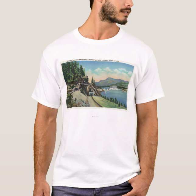 Huvudväg- och järnvägtunneler near Bonneville Tee Shirt (Framsida)