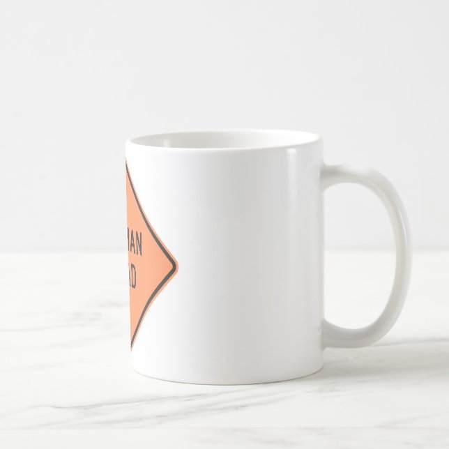 Huvudvägen för flagmanen framåt undertecknar kaffemugg (Höger)