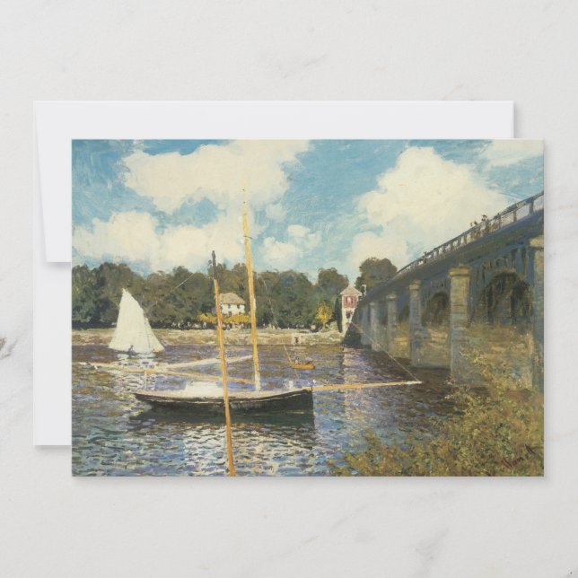 Huvudvägsbron i Argenteuil av Claude Monet (Framsida)