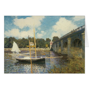 Huvudvägsbron vid Argenteuil av Claude Monet Hälsningskort