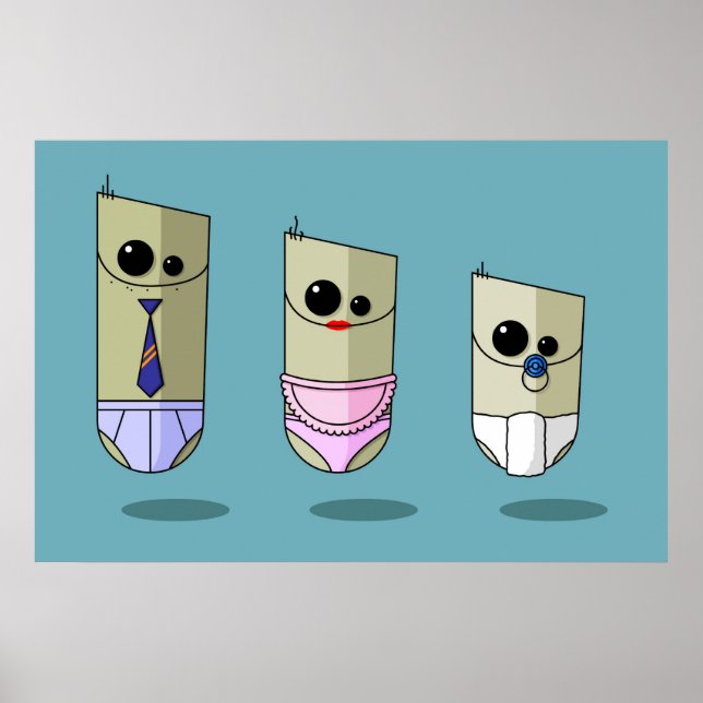 Huvudvärk inducerad familj poster (Framsidan)