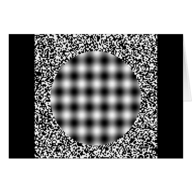 HuvudvärkIllusion Hälsningskort (Framsidan Horizontal)