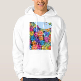 Huzhou Kina Stadskarta Hoodie