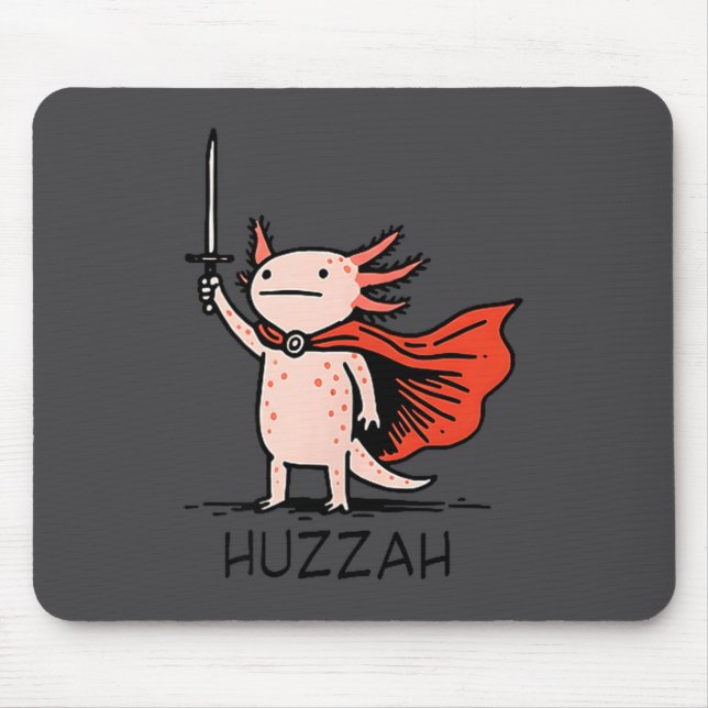 Huzzah Axolotl Knight Funny Sword Meme Quote  Musmatta (Framsidan)