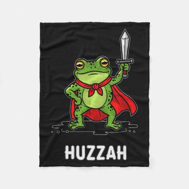 Huzzah Frog  Fleecefilt (Framsidan)