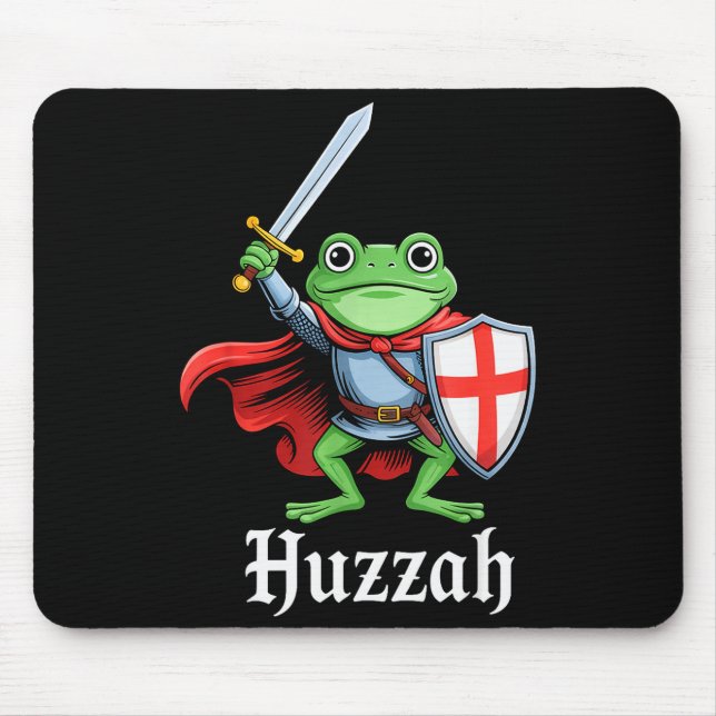 Huzzah Frog Knight Funny Sword Meme Quote Medieval Musmatta (Framsidan)