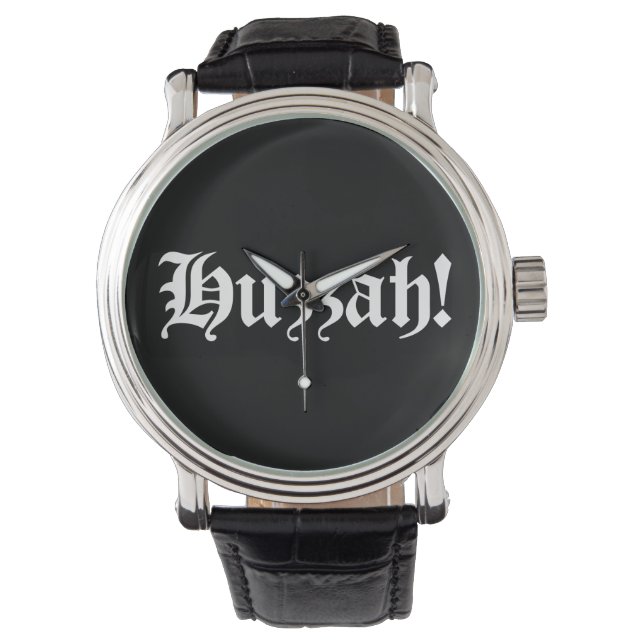 Huzzah! {Medieval Typography} Armbandsur (Framsida)