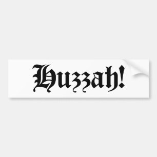 Huzzah! {Medieval Typography} Bildekal