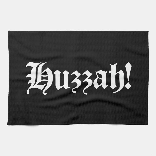 Huzzah! {Medieval Typography} Kökshandduk (Horisontell)