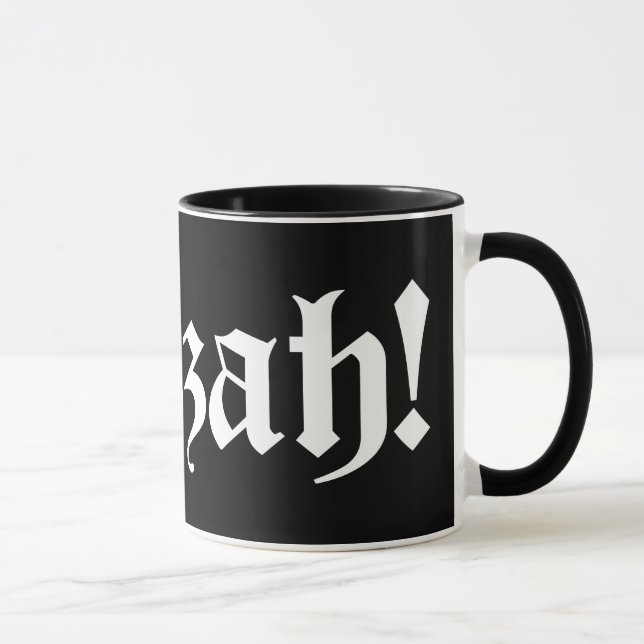 Huzzah! {Medieval Typography} Mugg (Höger)