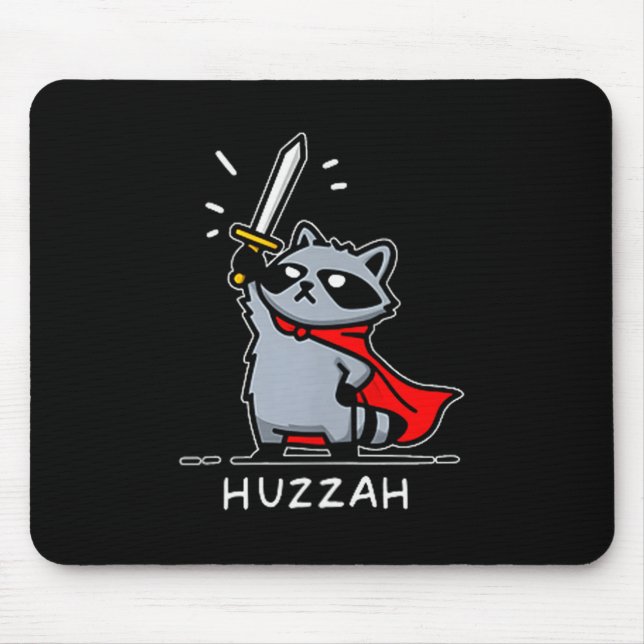 Huzzah Raccoon Knight Funny Sword Meme Quote  Musmatta (Framsidan)