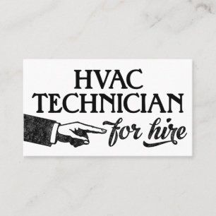 HVAC-Affärskort - Vintage för Coola Visitkort