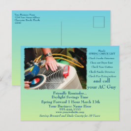 HVAC Daylight Savings Vykort