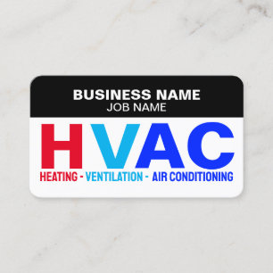HVAC för uppvärmning och konditionering av Luft Visitkort