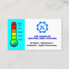 HVAC för uppvärmning och kylning (Reparation Servi Visitkort