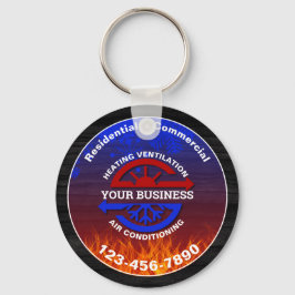 HVAC Heating and Air Conditioning Nyckelring
