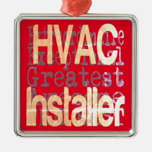 HVAC Installer Extraordinaire Julgransprydnad Metall