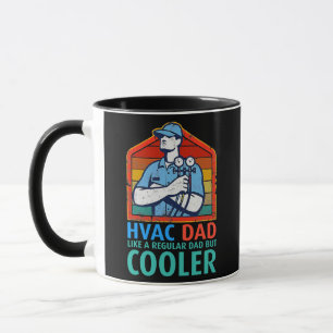 HVAC Pappa men Cooler Funny HVAC-tekniker Far Mugg