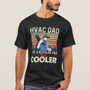 HVAC Pappa som en vanlig Pappa-HVAC-tekniker AC R T Shirt