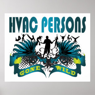 HVAC Personer Borta Vild Poster