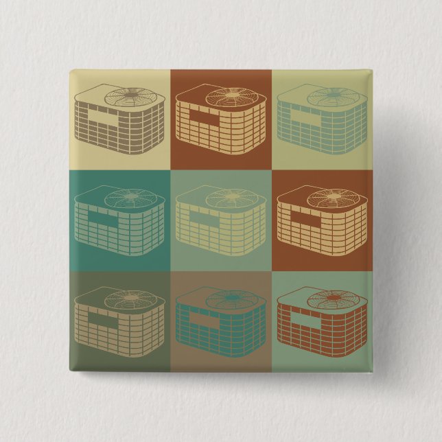 Hvac-popkonst Knapp (Framsida)